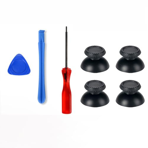 Thumbsticks Joysticks - Set di 7 bastoncini analogici e strumenti di riparazione per controller PS5, accessori di ricambio per controller PlayStation 5