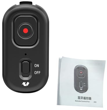 Topiky Telecomando Bluetooth per Action Cam, Telecomando Otturatore con Portata 10 M, Batteria a Lunga Durata con 4 Funzioni, Wireless per X 5/4/3/2 Ace AcePro AcePro 2 GO3S