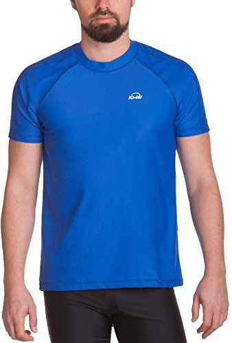 iQ-UV Herren Shirt Kurzarm Loose Fit UV T-Shirt, Dark-Blue, 4XL