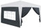 Deuba® 2er Set Seitenwände je Seite 3x2 m Wasserabweisend Seitenfenster Reißverschluss Haltbänder Pavillon Faltpavillon Gartenzelt Partyzelt Anthrazit 6x3m
