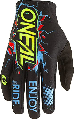 O'NEAL | Fahrrad- & Motocross-Handschuhe | Kinder | MX MTB DH FR Downhill Freeride | Langlebige, Flexible Materialien, belüftete Handoberseite | Matrix Youth Glove Villain | Schwarz | Größe S