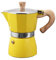 mothcattl Coffee Pot, Household Aluminum Espresso Machine Filter Stove Top Kettle Yellow 150ml