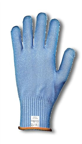 TronicXL Profi Schnittschutz Handschuh Schnittschutzhandschuh Stechschutz Stechschutzhandschuh Strickgewebe Kunststofffaser mit Draht Faden Einlage Metzger Metzgerei Fleischer Security Angler Jagd (7)