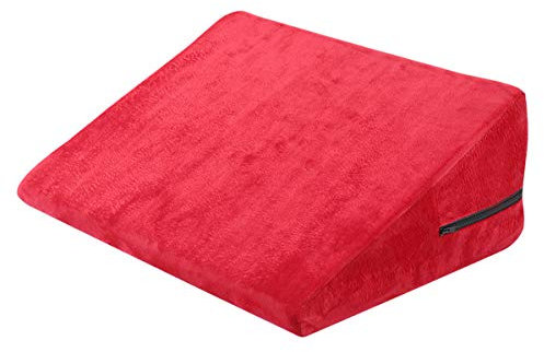 Keilkissen für Bett und Sofa aus Schaumstoff mit Abnehmbarem und Waschbarem Gesteppte Abdeckung,Rücken- und Beinkissen, Keilkissen mit Fester Dichte, für Rücken und Knie