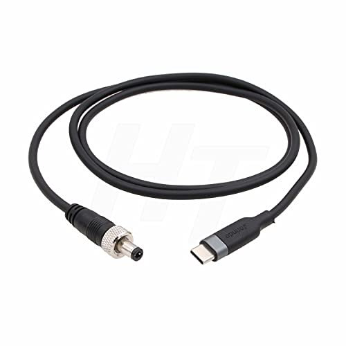 HangTon 12V 3A PD USB C to Locking DC Power Cable for Video Devices PIX-E7, Atomos Ninja V, SmallHD 702 Touch Monitor
