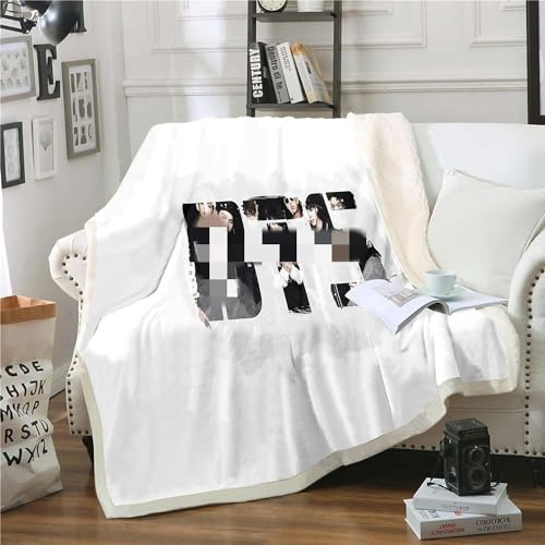 Fgolphd BTS Bulletproof Boy Scouts Decken 100% Microfibre, Fleecedecken for Erwachsene Kinder Weich Und Warm,Weich und warm,für Schlafsofa und Sofa (5,130x150cm)