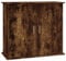 vidaXL Aquariumständer, Aquarium Unterschrank mit viel Stauraum, Aquarium Tisch mit Stabiler Oberplatte, Aquariumschrank Aquarium Halter, Räuchereiche Holzwerkstoff