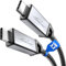 KabelDirekt – Câble USB-C Tout-en-Un, USB 3.2 Gen 2, Connecteurs Métalliques + Tressage – 2m (20 Gbit/s pour Données/Vidéo, Charge Rapide 240 W, Câble Universel Données/Charge/Moniteur, Noir)