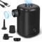 Auauraintt Pompa Elettrica, 4000 mAh Pompa Elettrica Portatile, Mini Pompa d'Aria Gonfiatore Elettrico con 4 ugelli d'Aria, per Materassino, Gommone e Salvagente