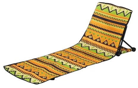 Strandkorb für den Außenbereich – Leichter flacher Strandstuhl, Liegestuhl | Gartenstühle klappbar zum Sonnenbaden – atmungsaktiver Picknickstuhl auf der Wiese mit Doppelstegen