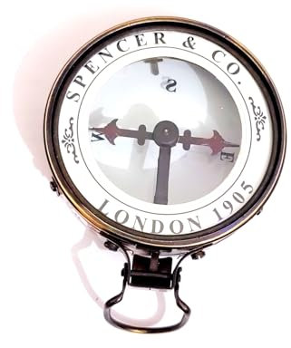 Kompass Spencer & Co. London 1905, antikes Messing