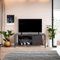 Hanah Home Support TV, mélamine, Marron foncé et Noir, Taille Unique