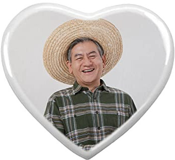 XGOPTS Grabstein Foto Grabschmuck Wetterfest Gedenkfoto Fliesen für Grabstein Personalisiertes Porzellanbild für Grab Grabgestecke Grabplatte Erinnerung Fotogeschenk Geburtstag Weihnachten 5 Zoll Herz