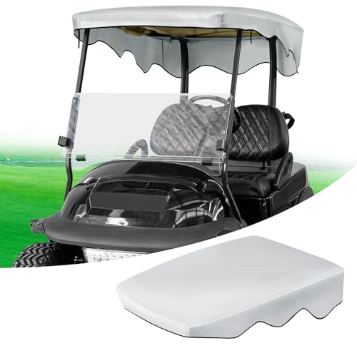 Golf Cart Roof Cover, Golf Cart Sun Shade Cover Suitable for 2004-UP 2-Seater Club Car Precedent Golf Carts, Heat Insulation, UV Protection