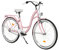 MILORD. Komfort Fahrrad mit Rückenträger, Hollandrad, Damenfahrrad, 3-Gang, Rosa, 26 Zoll