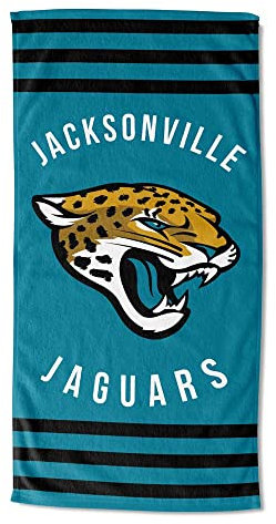 Northwest NFL Jacksonville Jaguars Unisex-Erwachsene Strandtuch, 76,2 x 152,4 cm, Streifen