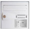 Plaque de maison Family personnalisée avec 4 membres pour boite aux lettres - Format 12x8 cm - Couleur argent