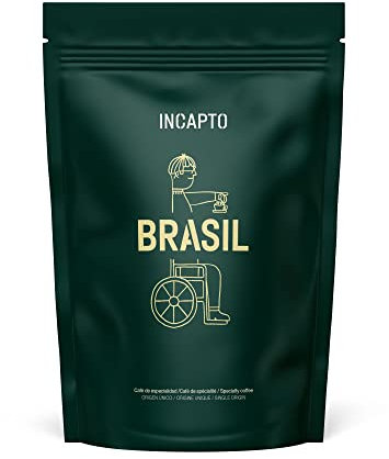 Incapto Café en Grano de Especialidad 1kg | Origen Brasil | 100% Arábica | Specialty Coffee 84 puntos SCA | Tueste Natural y Artesanal | Finca Minas Gerais, Fazendas