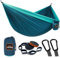 AnorTrek Camping Hängematte, superleichte tragbare Fallschirm Hängematte mit Zwei Baumgurten Einzel oder Doppel Nylon Reisebaum Hängematten Blue&Dark Blue