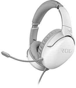 ASUS ROG Strix Go Core Moonlight Gaming-Headset | Hi-Res-Audio, 3,5 mm Klinkenstecker, Lautstärke- und Mikrofonsteuerung, leicht, kompatibel mit PC, PS5, Xbox One, Nintendo Switch und mobilen Geräten