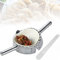 Knödelmaschine Wonton-Wrapper Gyoza Häute Form Set Edelstahl manuell Prise Ravioli Teig Füllung Löffel Maschine Teig Maker Küchenwerkzeug Kochzubehör (Rostfreier Stahl)