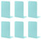 MSDADA Buchstützen aus Metall L, 102x203x135mm, 3 Paar CD Buchständer Kinder, Bücherregal für Schule Zuhause Büro Bibliothek Decorative(Türkis)
