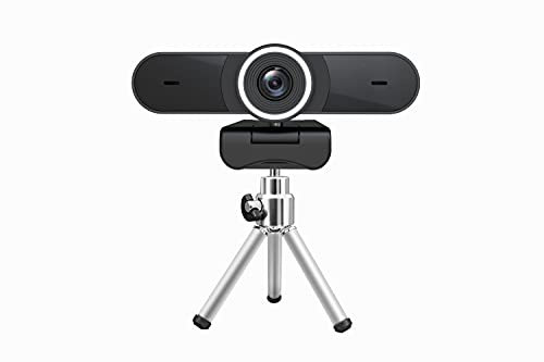 TEKTURN Webcam zoomable 2K QHD, Caméra Youtubeur, Camera Ordinateur Portable, Cadrage alimenté par l'IA avec FOV réglable et Double Microphones Stéréo, 1080p @ 60fps | 1440p @ 30fps
