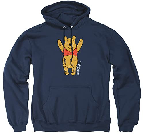 Cotton Soul Disney Winnie The Pooh Yay Hoodie, Navy, navy, XXL