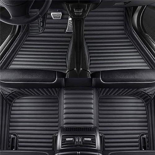 Fussmatten Auto,für VW Golf 4 GTI 1997-2003,wasserdichte rutschfeste Auto FußMatte Teppich Set Innere ZubehöR,B/Black