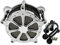 HDBUBALUS Filtro dell'aria per moto, grigio, adatto per Harley Touring Trike 2008-2016, cromato