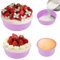 3 Pezzi Antiaderenti Rotonda Tortiera in Silicone,10/15/20cm Tortiera in Silicone,Dolci Stampi da Forno Rotondi in Silicone,Torta a Strati Stampo Silicone Arrotondato,per Torte a Strati,Formaggio