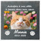 Umitive Pierre Tombale Personnalisée pour Chat - Plaque Commémorative avec Photo - Cadeau Souvenir pour Animal Décédé - Décoration Jardin (Style A)