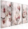 murando - Wandbilder Set 3 tlg Wanddeko Collage 3er 180x90 cm – Leinwandbild für Wohnzimmer und Schlafzimmer - Magnolienblüten auf Vintage-Holz b-C-0374-b-q