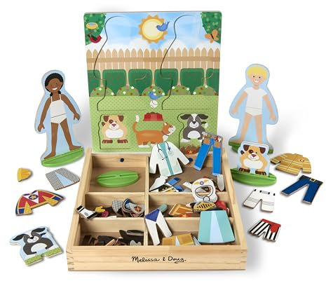 Melissa & Doug Occupations Magnetic Pretend Play Set , Pretend Play Toy , Cognitive Skills , 3+ , Gift for Boy or Girl