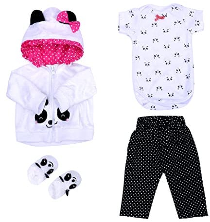 ZIYIUI Vestiti per Bambole per New Born Baby Doll, Stili Diversi per Bambole Onesies per 20-22 Bambolotti (50-55 cm)