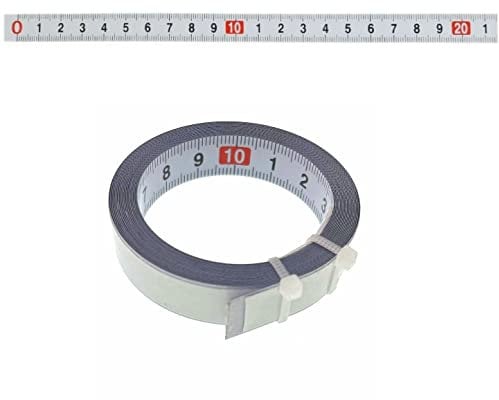 JZK 3 Metros cinta métrica autoadhesiva de 3m, Izquierda a Derecha cinta métrica de acero 3 metros, cinta métrica con adhesivo en la parte posterior, regla de medida flexible