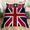 Bettwäsche-Set mit Union-Jack-Flagge, Bettwäsche-Set für Kinder, Jungen, Mädchen, Jugendzimmer, Rot, Weiß, Blau, gestreift, Tagesdecke, 3-teilig, Reißverschluss, King-Size-Größe
