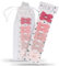 LUIQ Haarschleifen Mädchen Rosa Pastell 10 Stück - Als Geschenk Verpackt, Haarspangen Baby, Altrosa Haarspangen Set