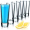 KADAX Lot de 6 verres à shot en verre sodium-calcium, passent au lave-vaisselle, avec fond épais, pour whisky, tequila, vodka (transparents)