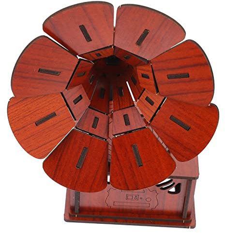 Toyvian 1 Satz Grammophon-puzzle Holztisch 3d-holzpuzzle-spielzeug Puzzle-spielzeug Aus Holz Geburtstagsgeschenke Retro-grammophon Antiker Plattenspieler Wohnkultur Mechanisch Zubehör Kind