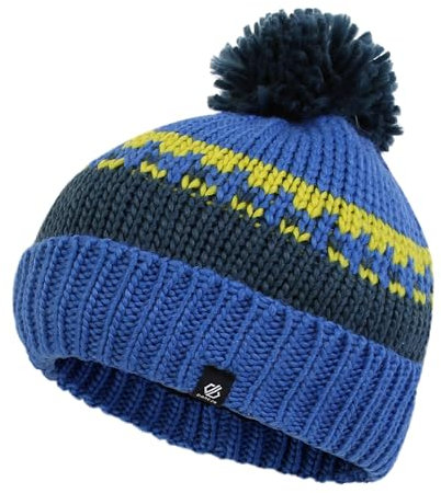 Dare 2b - Boffin II Mütze Bommel für Kinder (152-158) (Königsblau/Dunkel-Jeansblau)