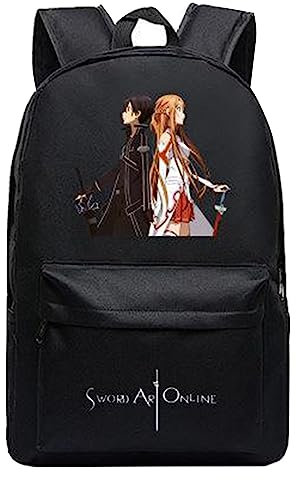 westtrend Sword Art Online Anime Rucksack Unisex SAO Umhängetasche Leichter Studenten Rucksack Asuna Yuuki Daypack SAO Outdoor Reisetasche