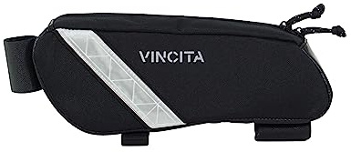 Vincita Voyage Rahmentasche für Brompton-Fahrrad (schwarz, klein) – 1 l Brompton Fahrradzubehör