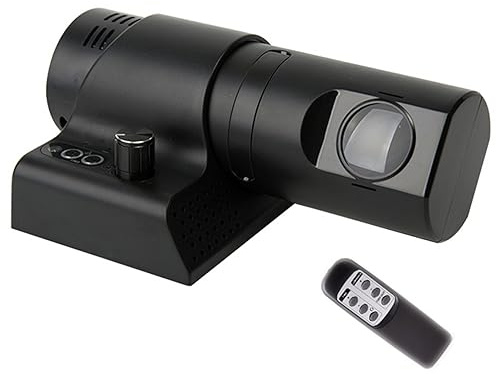 ExoticaBlend Projektionsuhren, Digitaluhr mit Fernbedienung, Digitale Projektionsuhren, LED-Wandprojektionsuhr, Heimdekoration,Black