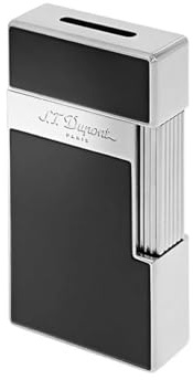 S.T. Dupont 025001 Feuerzeug Big D Schwarz/Chromfarben