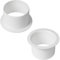 2er-Pack 10cm Rohrverbinder Flansch Kunststoff gerade Rohrflansch für Heizung Kühlung Lüftungssystem (100 mm)