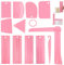 12 Pcs Adjustable Cake Smoother Set, Plastic Cake Decorating Tools Comb and Dough Scrapers for Baking Pastries