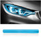 120x30cm Zuschneidbar & Dehnbar Scheinwerfer Folie,Scheinwerfer-Rücklicht-Nebelscheinwerfer Vivid Tönungsfolie,Selbstklebende Tönungsfolie Auto für Auto Deko (Blau)