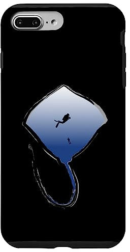 Custodia per iPhone 7 Plus/8 Plus Attrezzatura subacquea - Immersione con razze per immersioni subacquee