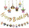 Calkkrer Buntes Hund Geburtstag Party Set,Hund Geburtstag Banner und 6 Hundespiralen, Hunde Party Dekoration, Haustier Geburtstag, Hundetorte Tortendekoration